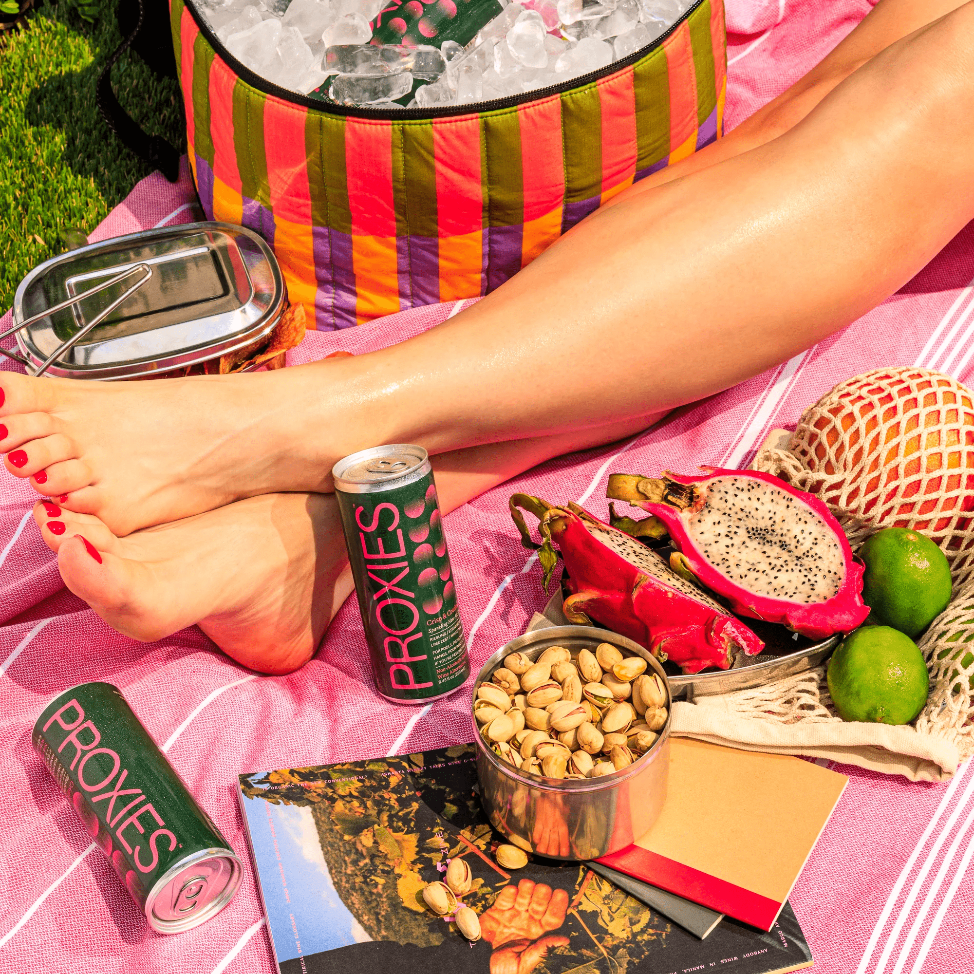 Proxies Proxies Crisp & Crushable Sparkling Rosé Cans (4 - pack) - The Zero Proof