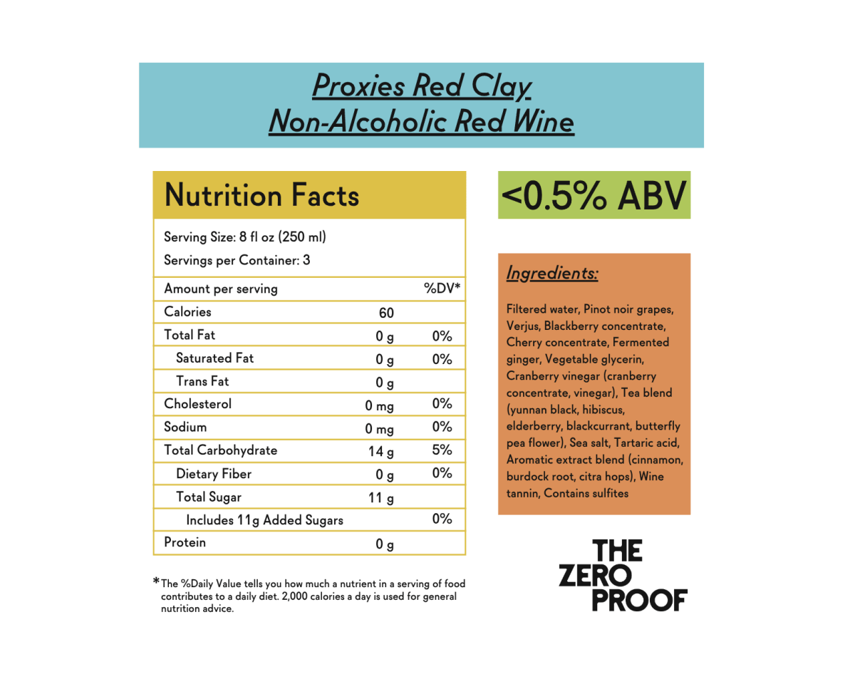 Proxies Red Clay Non - Alcoholic Red Wine - The Zero Proof