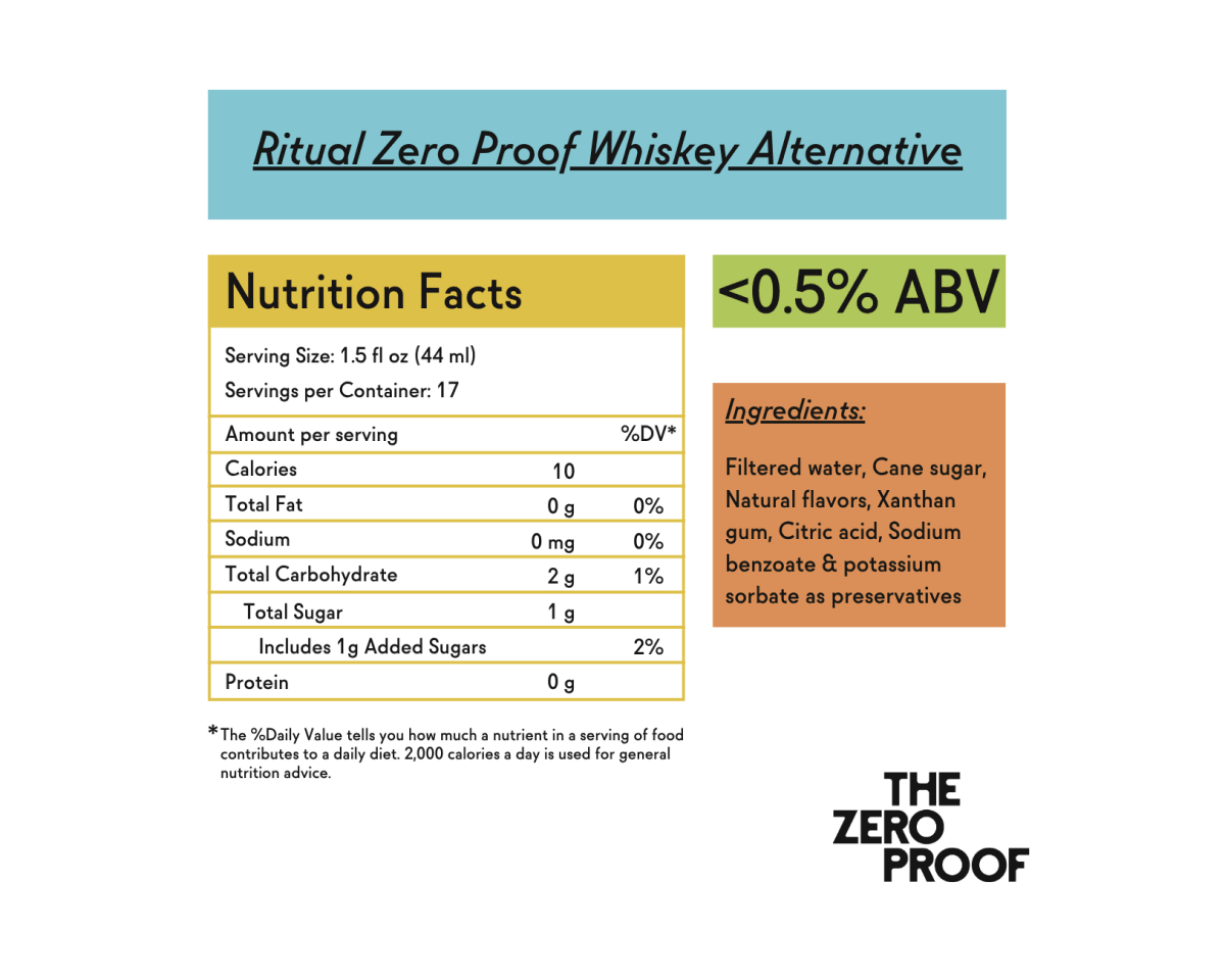 Ritual Zero Proof Non - Alcoholic Whiskey - The Zero Proof