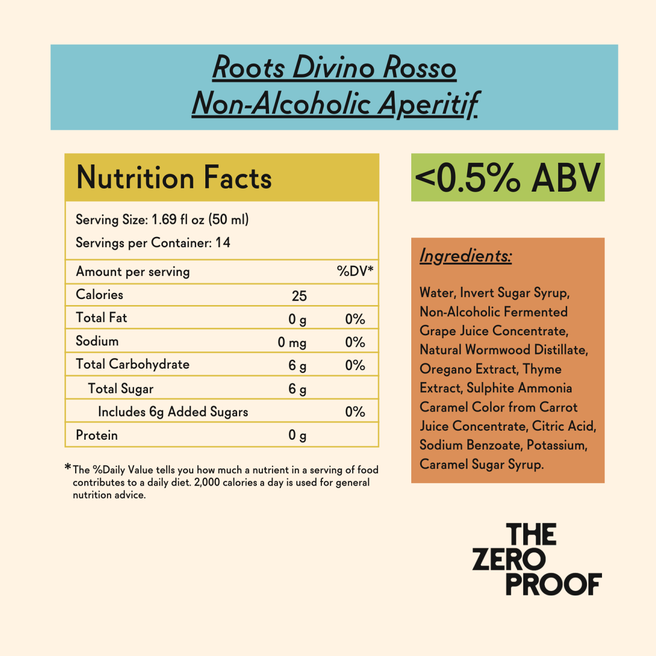Roots Divino Rosso Non - Alcoholic Aperitif - The Zero Proof