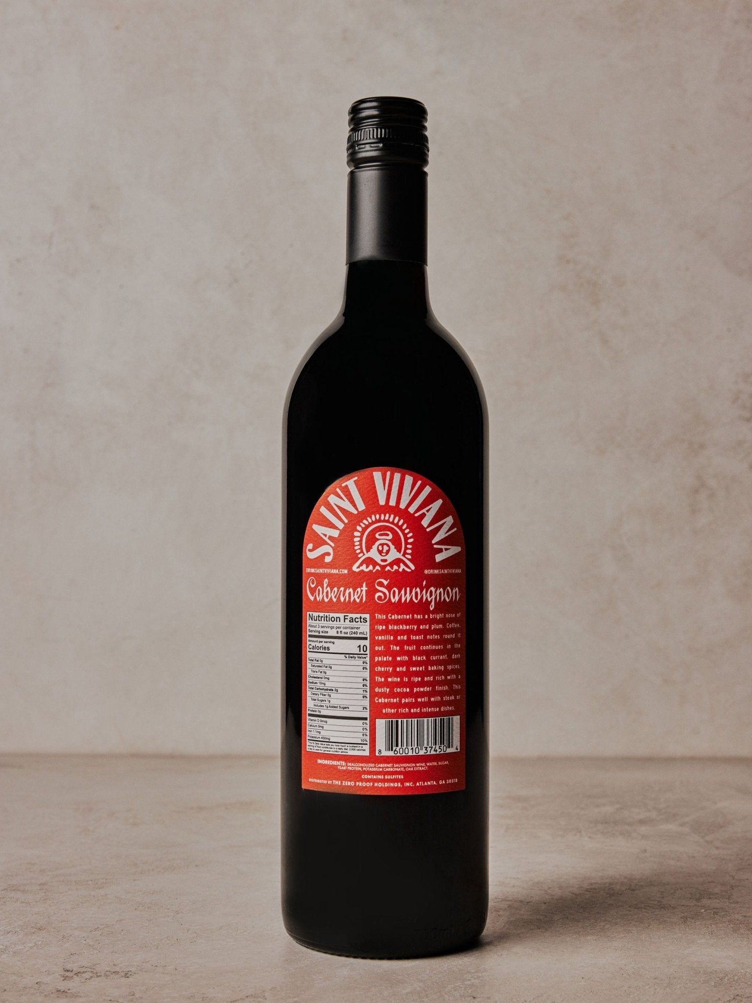 Saint Viviana Non - Alcoholic Cabernet Sauvignon - The Zero Proof