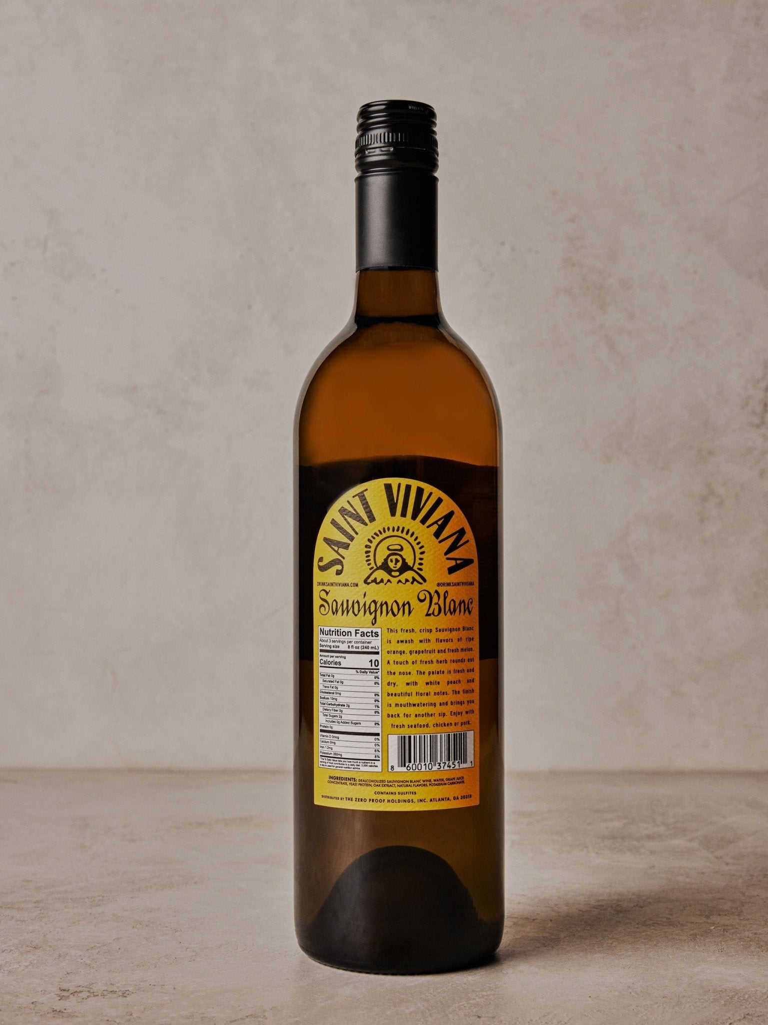 Saint Viviana's Non-Alcoholic Sauvignon Blanc | The Zero Proof