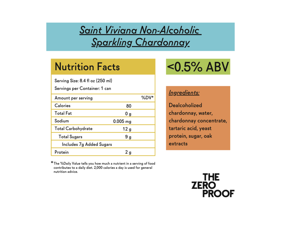 Saint Viviana Non-Alcoholic Sparkling Chardonnay
