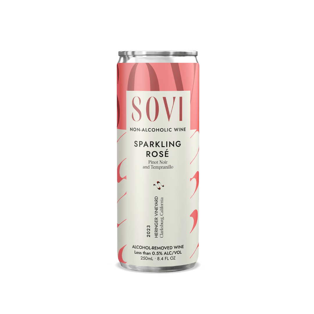 Sovi Non - Alcoholic Sparkling Rosé (4 - Pack) - The Zero Proof