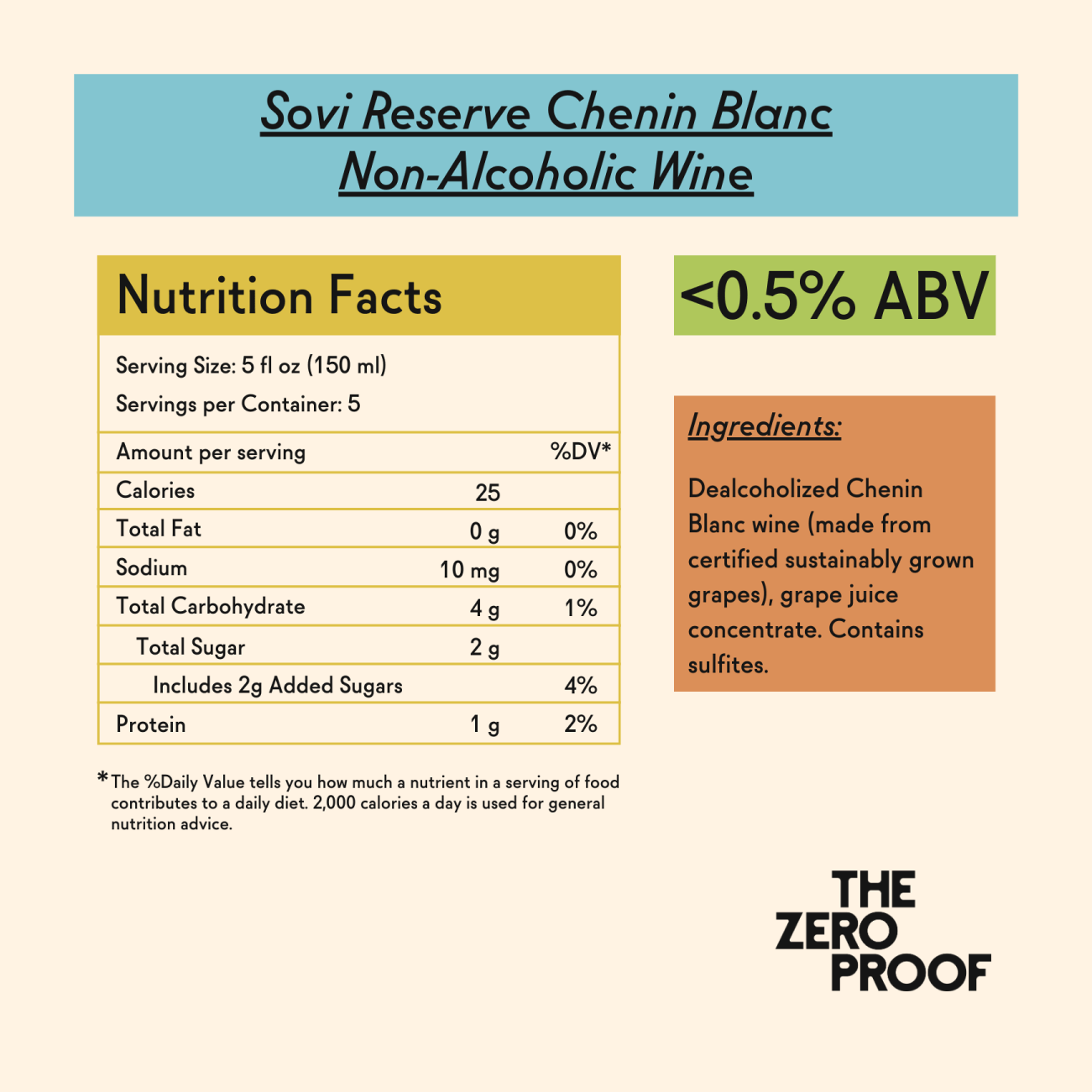 Sovi Reserve Chenin Blanc Non - Alcoholic Wine - The Zero Proof