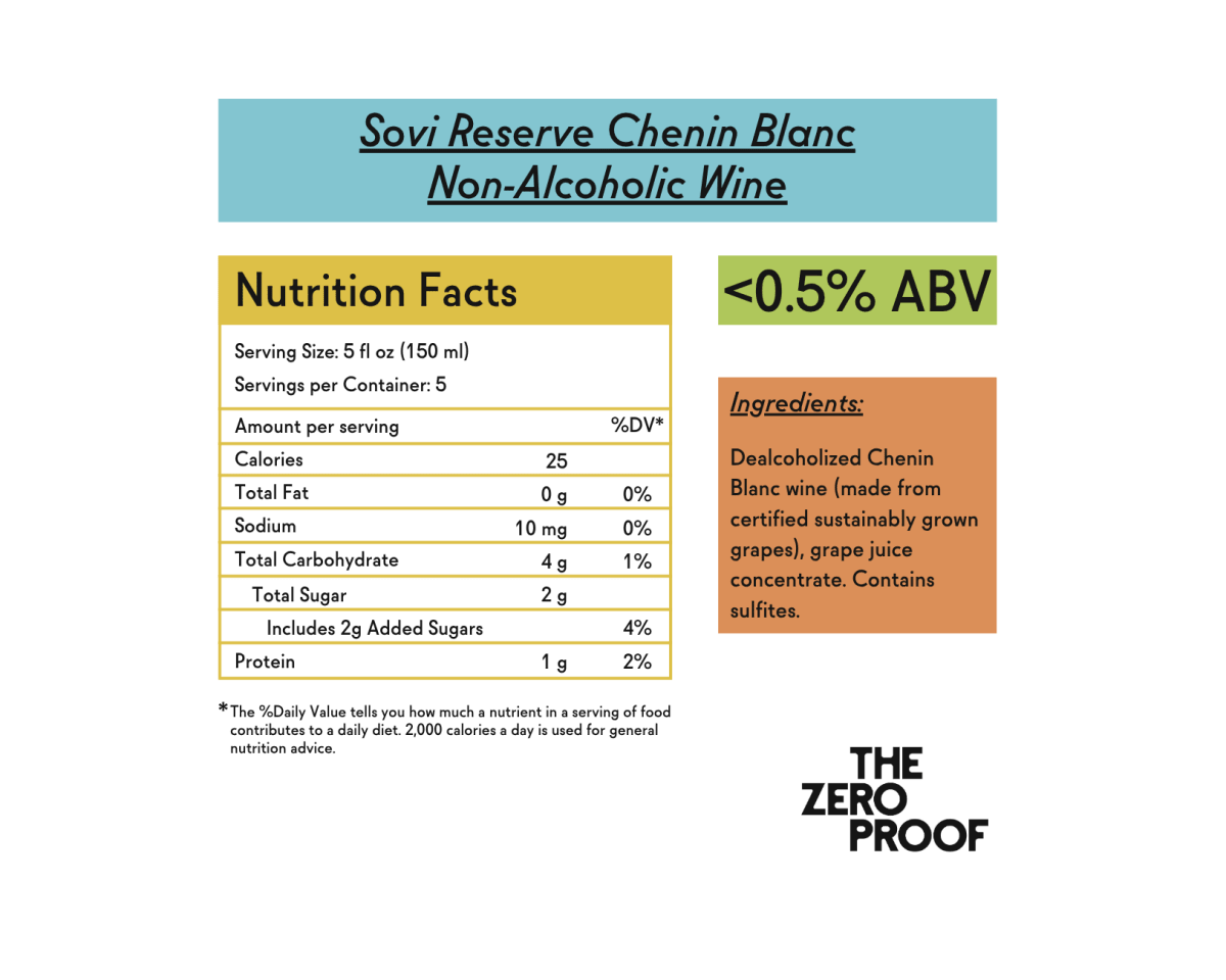 Sovi Reserve Non - Alcoholic Chenin Blanc - The Zero Proof