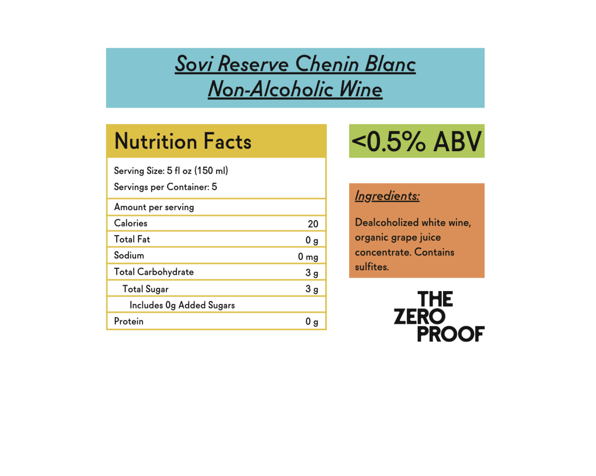 Sovi Reserve Non-Alcoholic Chenin Blanc - The Zero Proof