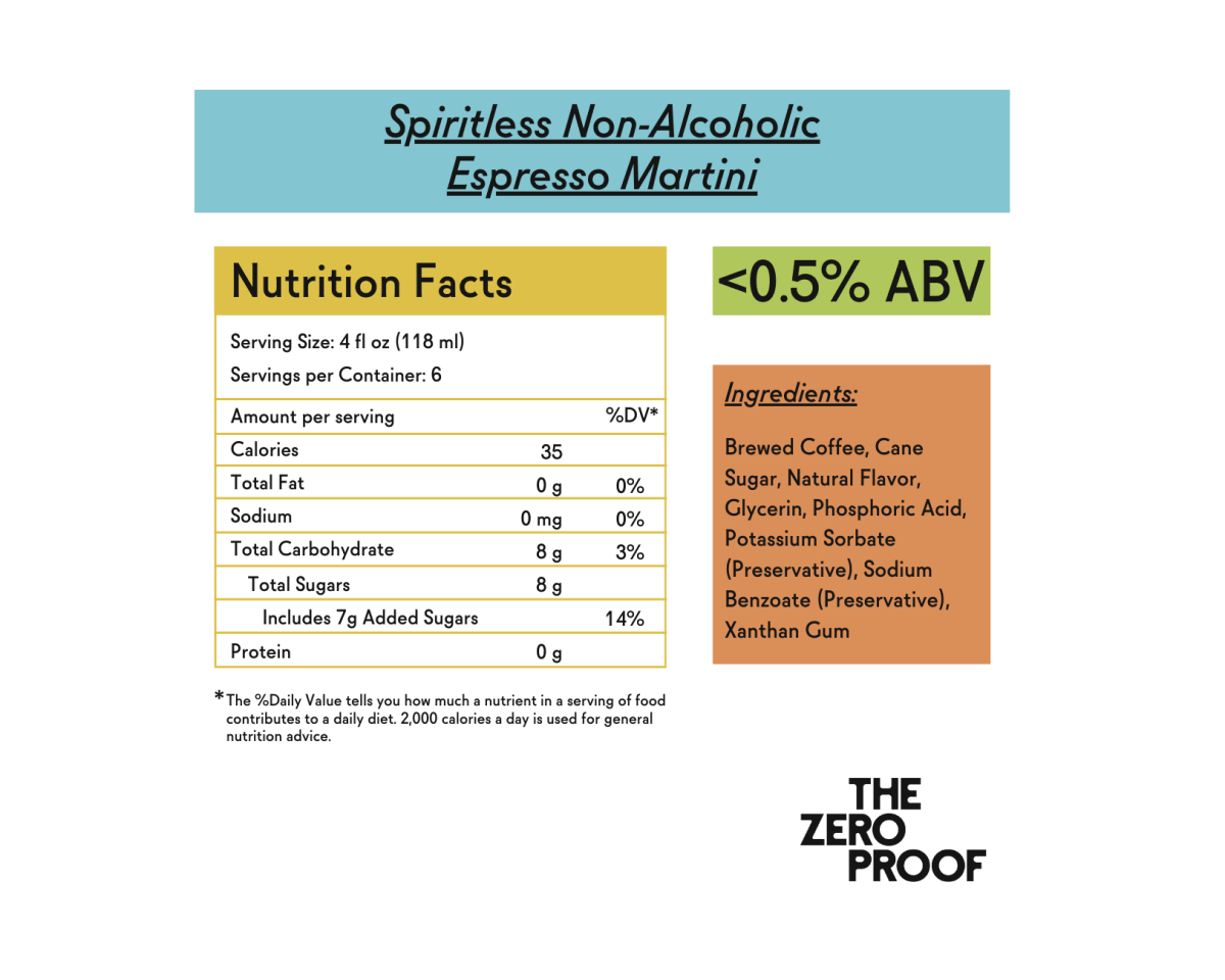 Spiritless Non - Alcoholic Espresso Martini - The Zero Proof