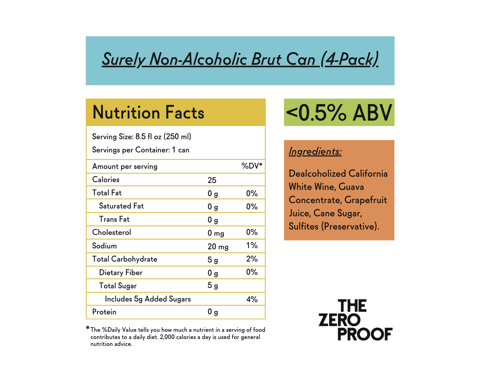 Surely Non - Alcoholic Brut (4 - Pack) - The Zero Proof