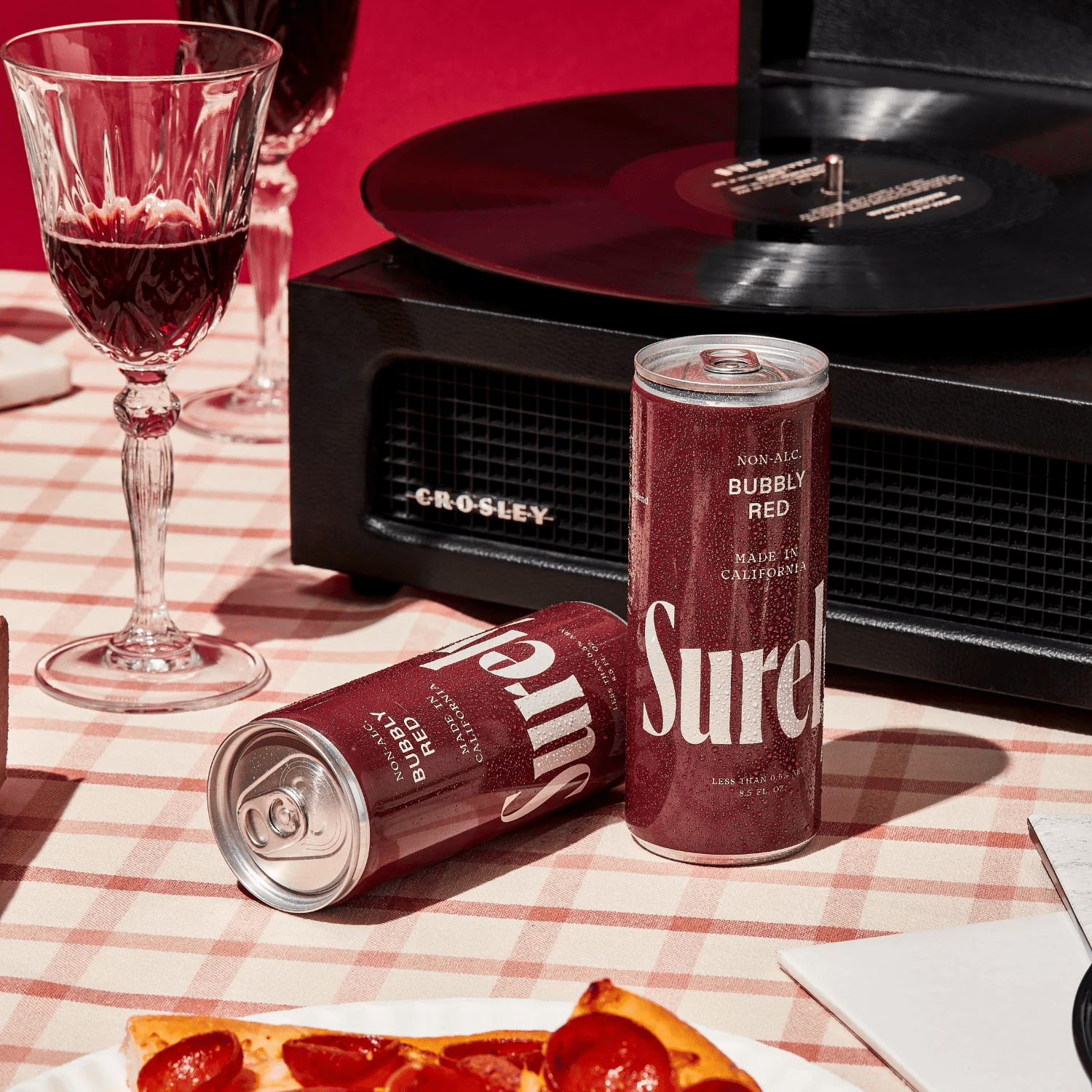 Surely Non - Alcoholic Bubbly Red (4 - Pack) - The Zero Proof