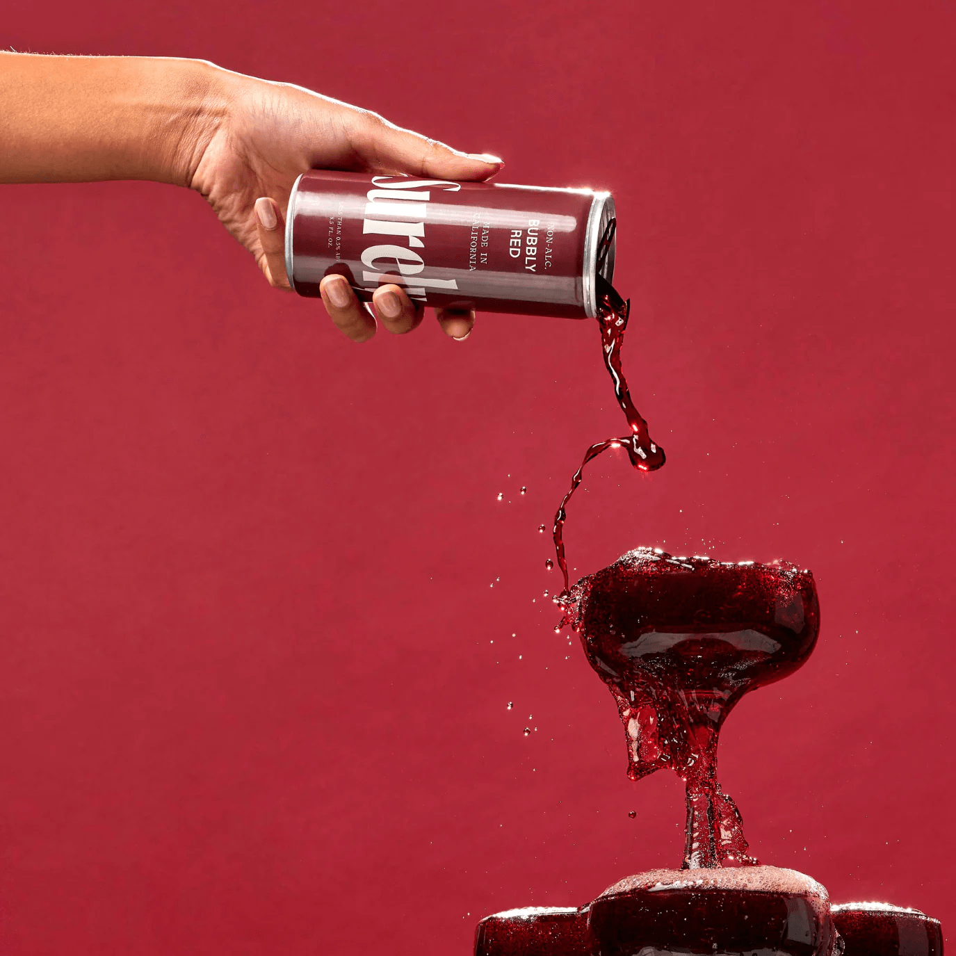 Surely Non - Alcoholic Bubbly Red (4 - Pack) - The Zero Proof