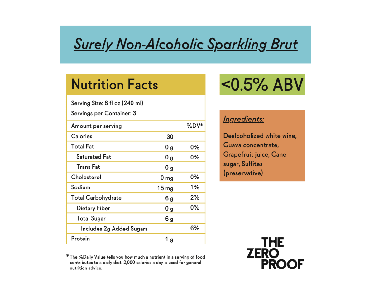 Surely Non - Alcoholic Sparkling Brut - The Zero Proof