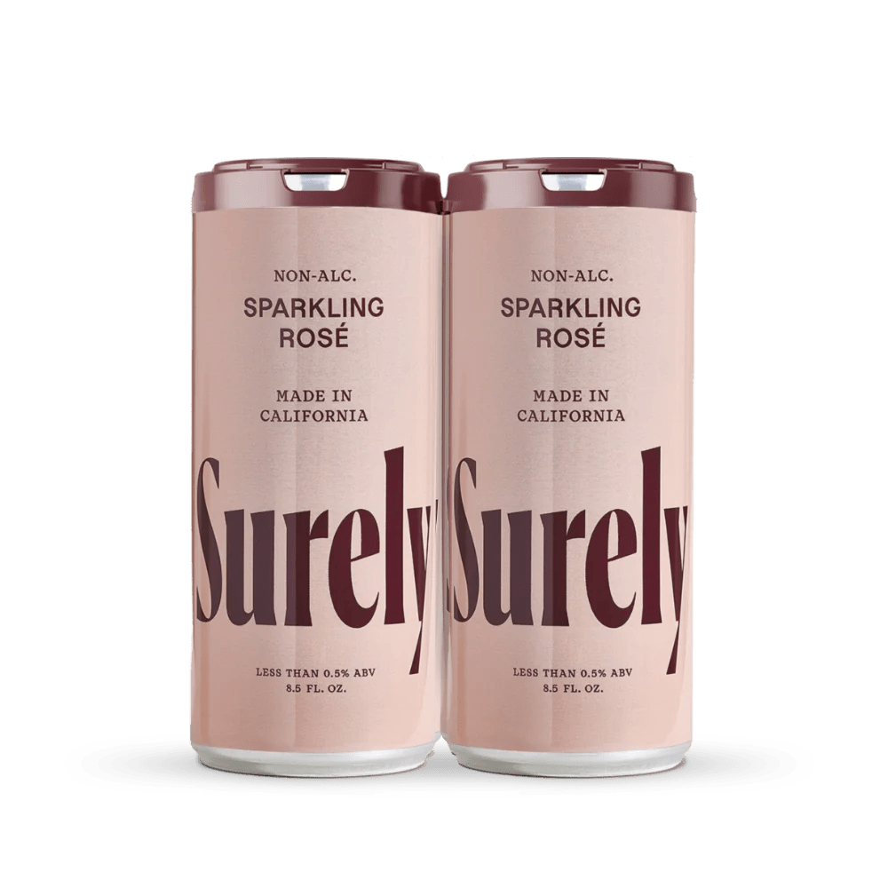 Surely Non - Alcoholic Sparkling Rosé Can (4 - Pack) - The Zero Proof