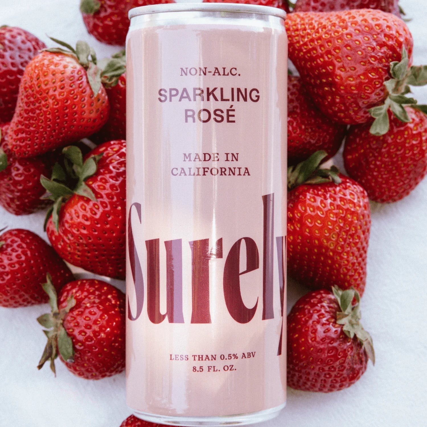 Surely Non - Alcoholic Sparkling Rosé Can (4 - Pack) - The Zero Proof