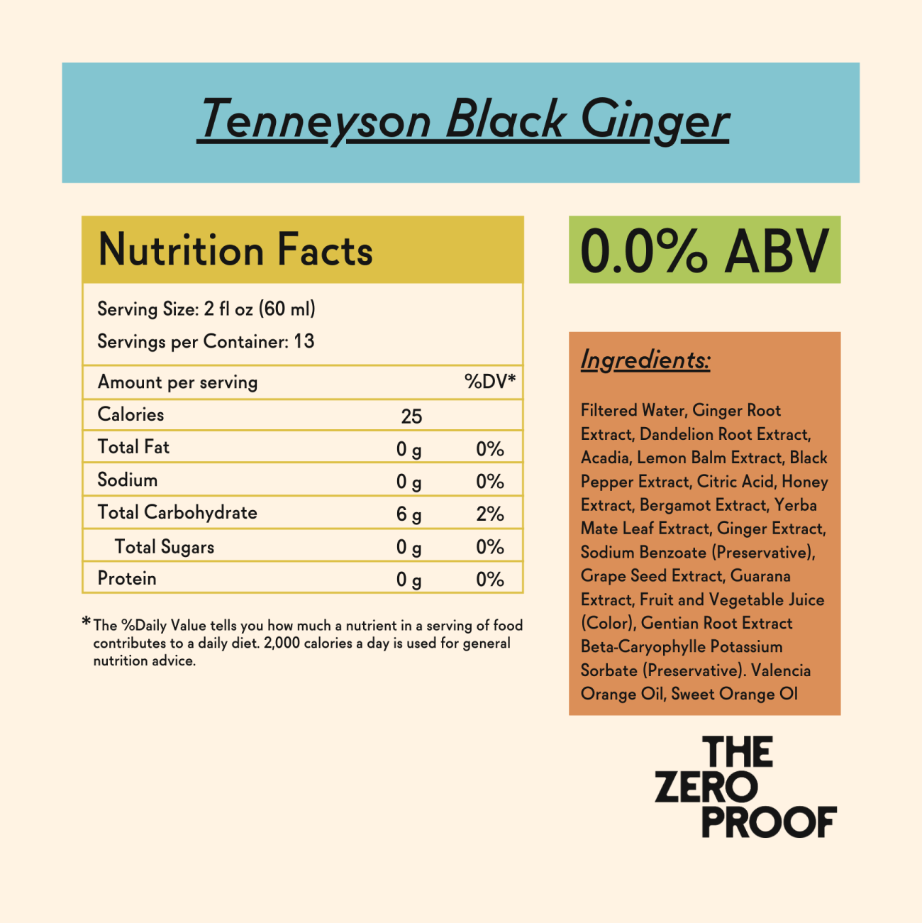 Tenneyson Black Ginger - The Zero Proof