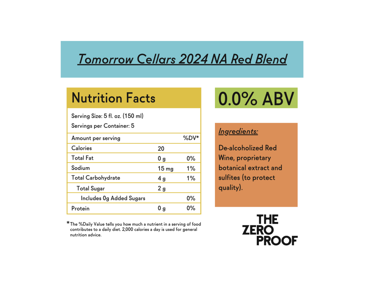 Tomorrow Cellars 2024 NA Red Blend - The Zero Proof