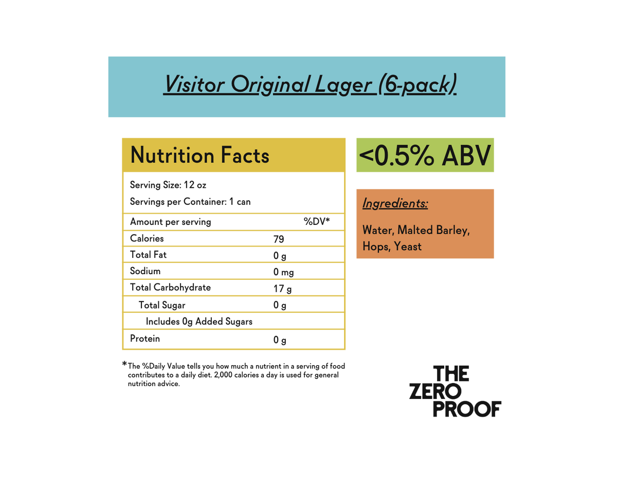 Visitor Original Lager Non-Alcoholic Beer