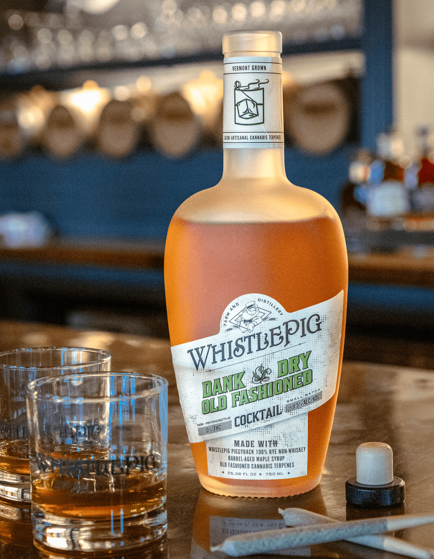 WhistlePig Dank & Dry Non - Alcoholic Old Fashioned (750ml) - The Zero Proof