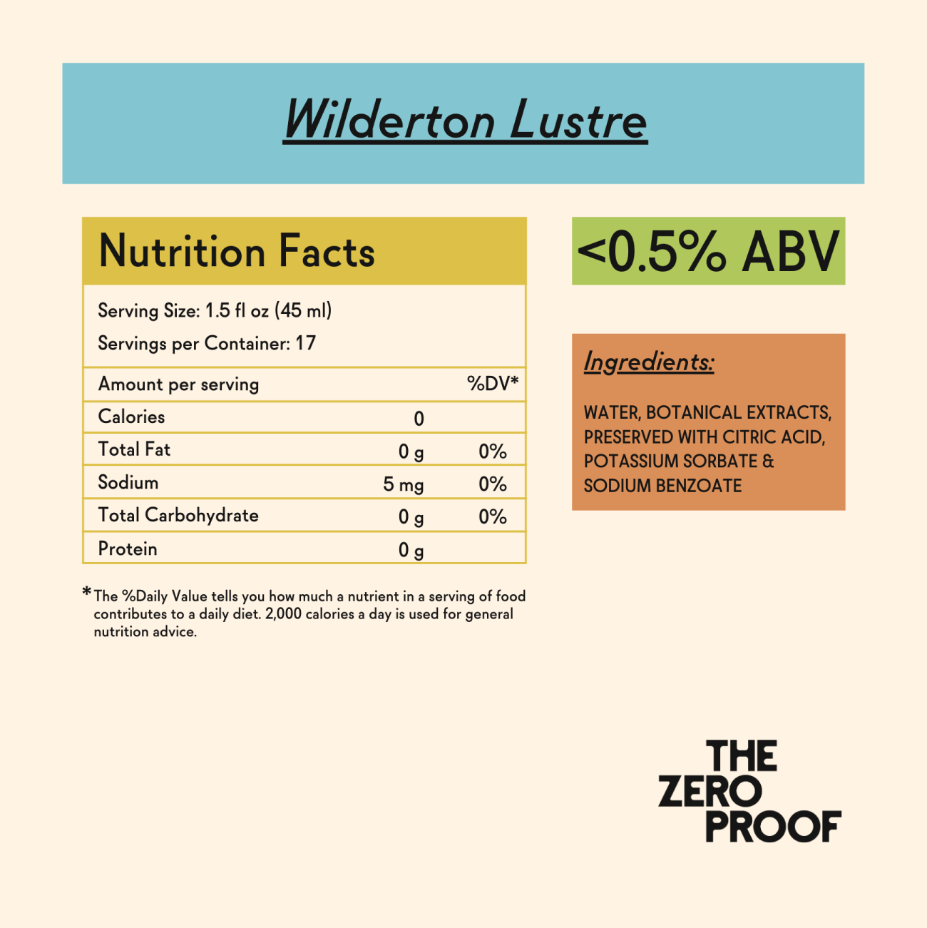 Wilderton Lustre - The Zero Proof