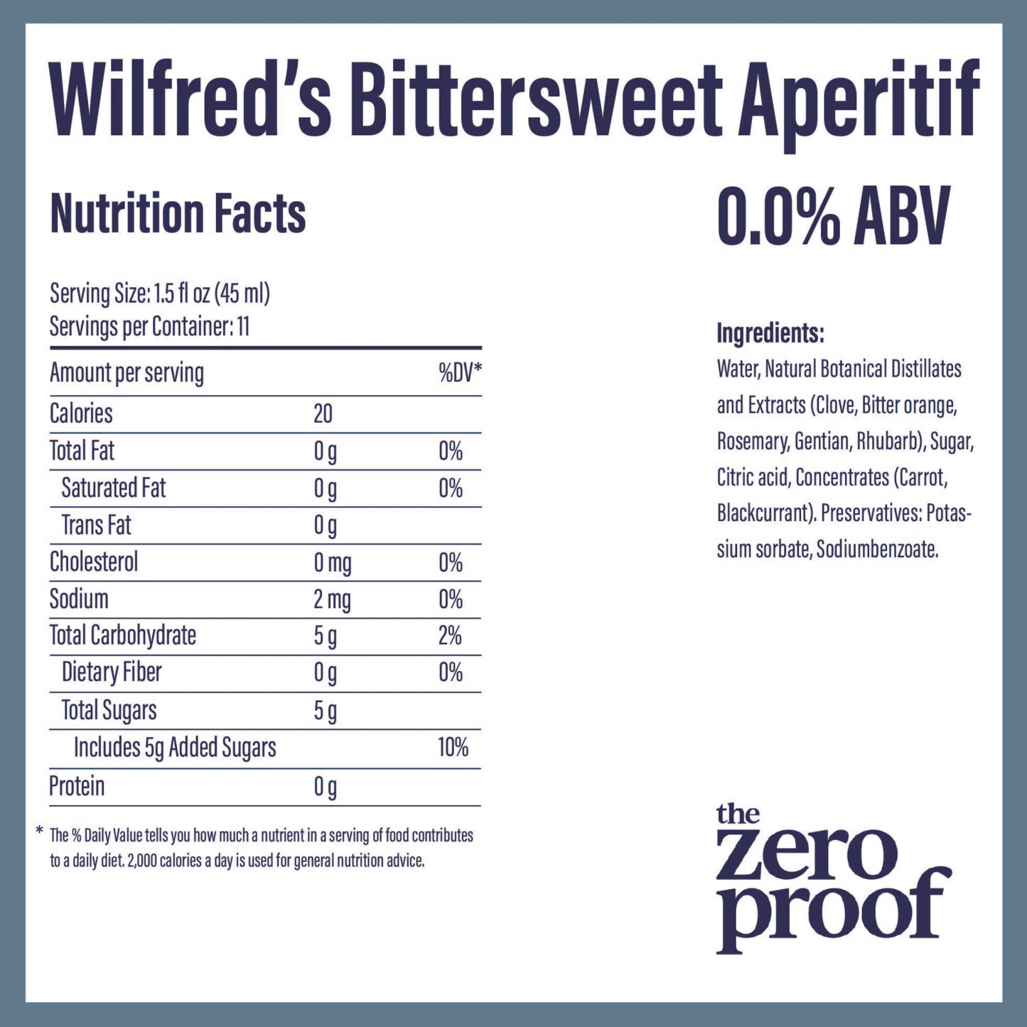 Wilfred’s Bittersweet Aperitif