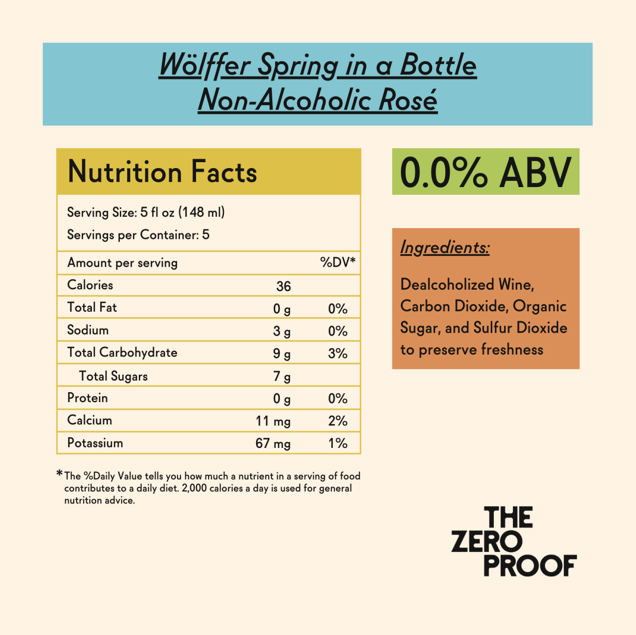 Wölffer Spring in a Bottle Non - Alcoholic Rosé - The Zero Proof