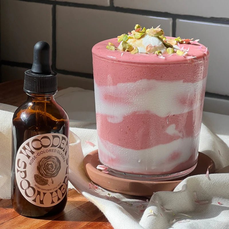 Wooden Spoon Herbs Rose - Colored Glasses Tincture - The Zero Proof