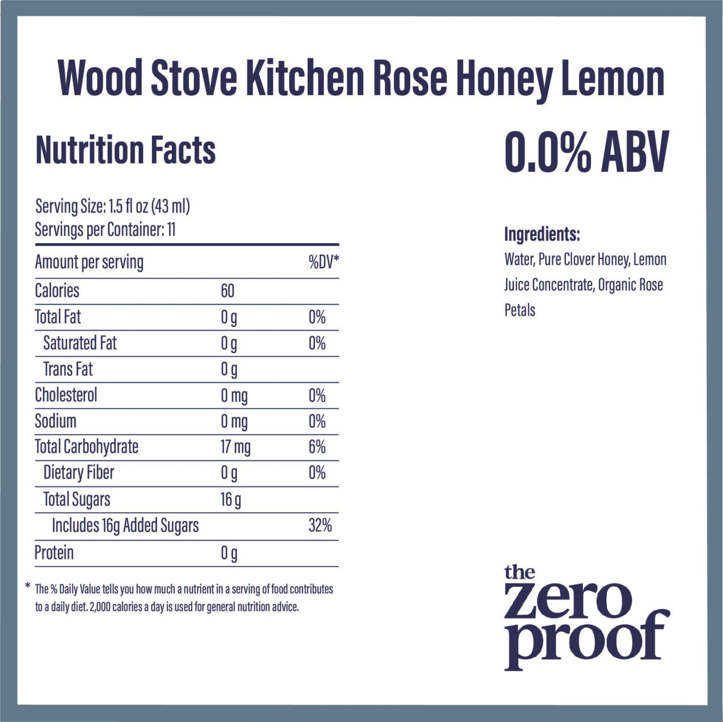 Wood Stove Kitchen Rose Honey Lemon Mixer (16 oz)