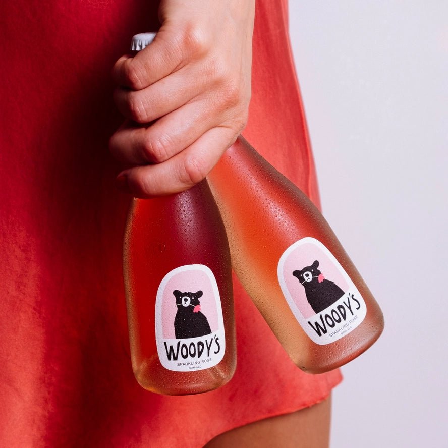 Woody's Non-Alcoholic Sparkling Rose - Mini