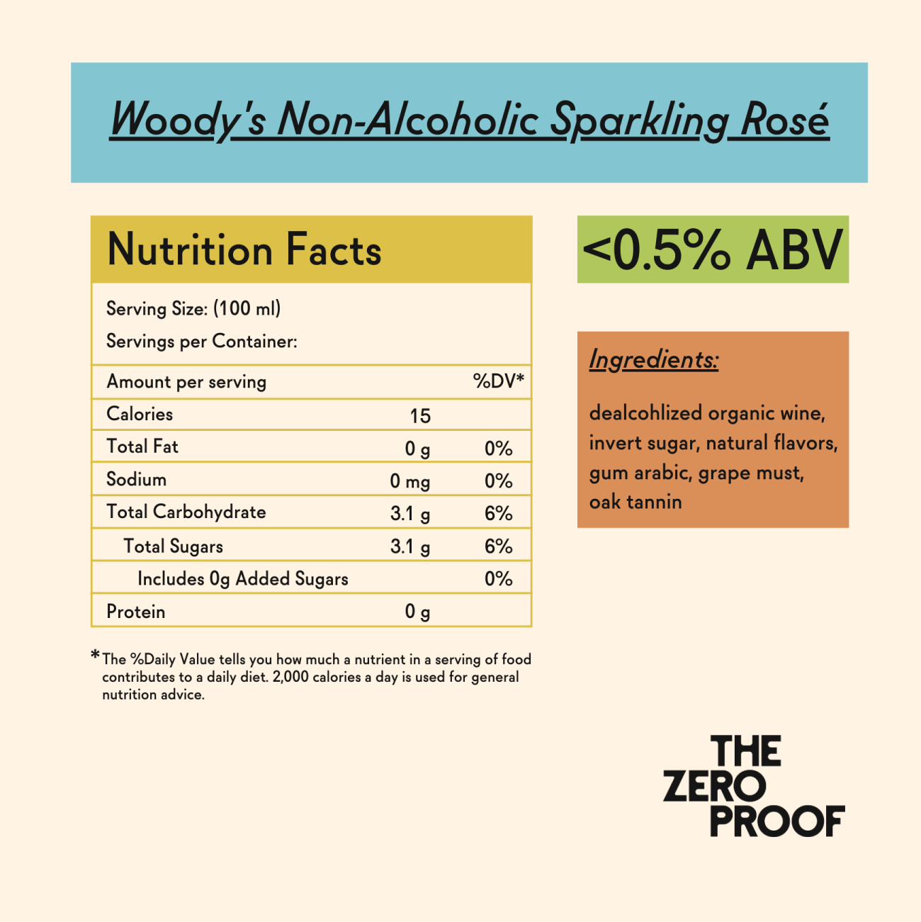 Woody's Mini Sparkling Rose - 187ml - The Zero Proof