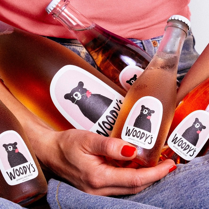 Woody's Non-Alcoholic Sparkling Rose - Mini