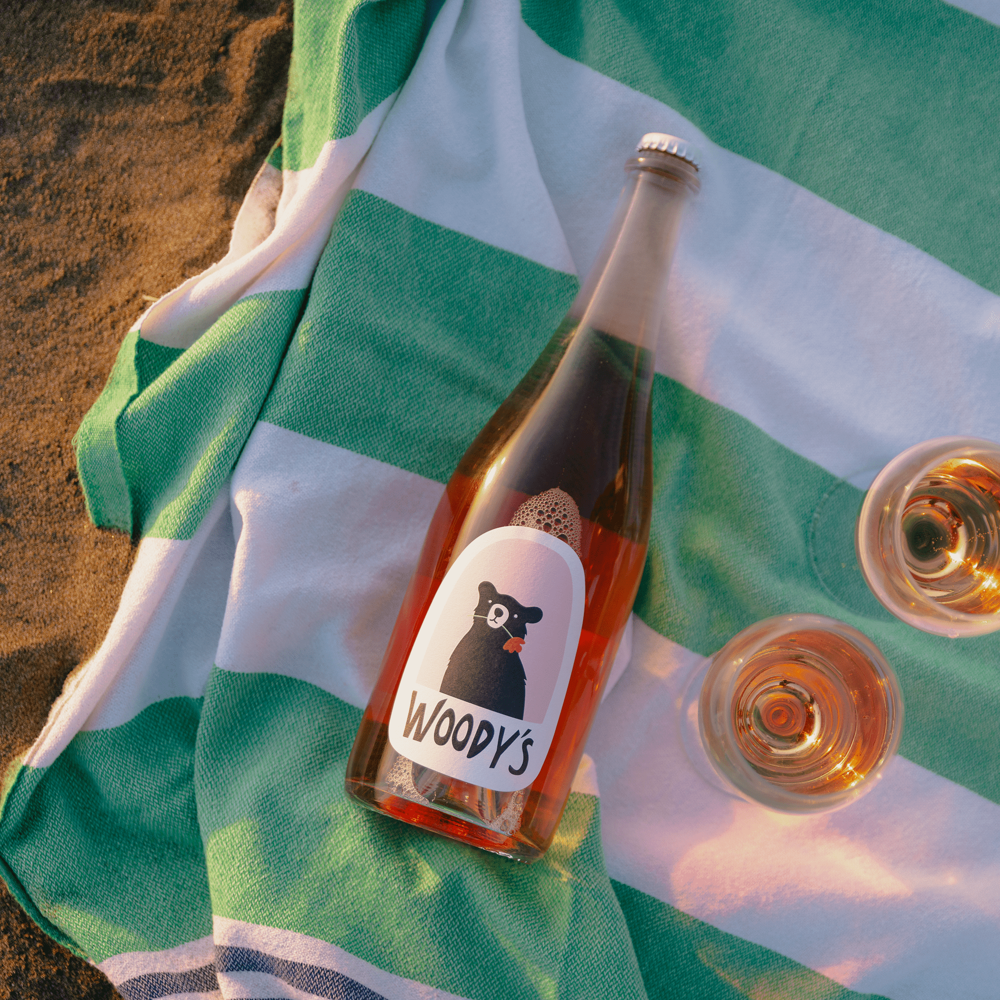 Woody's Non - Alcoholic Sparkling Rosé - The Zero Proof