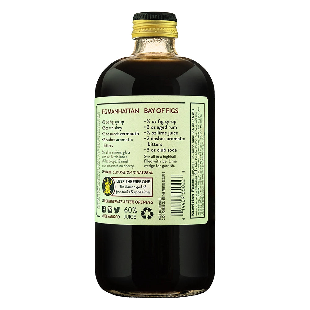 Liber & Co. Caramelized Fig Syrup 9.5 oz - zero-proof-shop