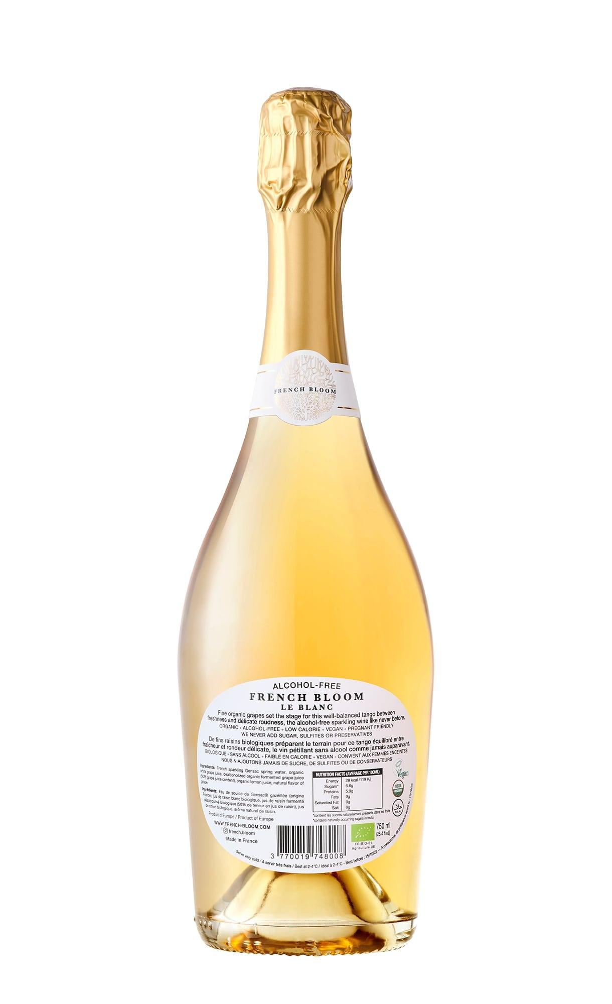 French Bloom Le Blanc Sparkling White Wine - zero-proof-shop