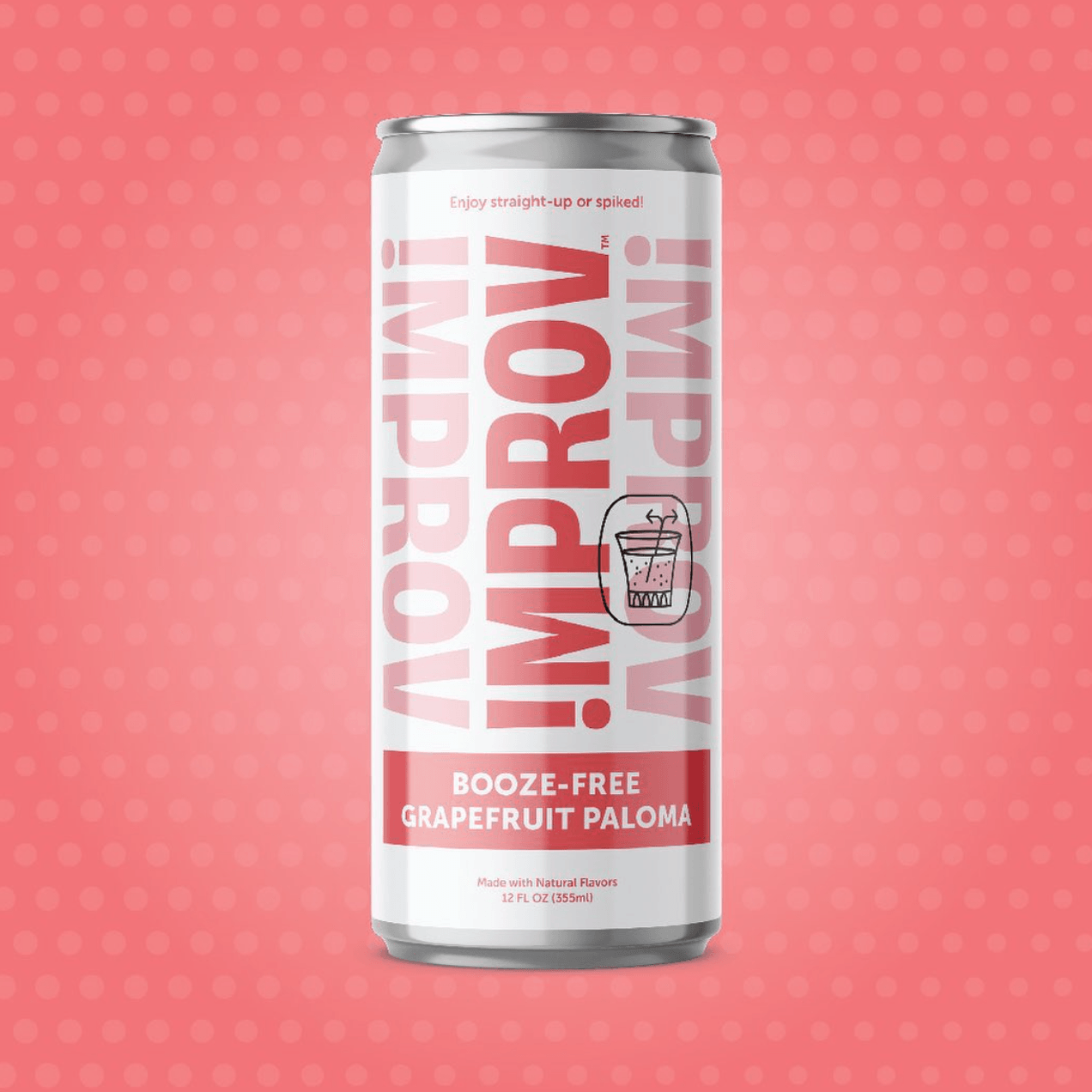 Improv Booze - Free Grapefruit Paloma (4 - pack) - The Zero Proof