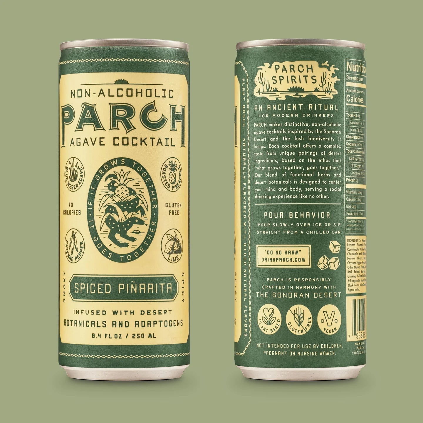 Parch Spiced Piñarita Non - Alcoholic Agave Cocktail (4 - Pack) - The Zero Proof