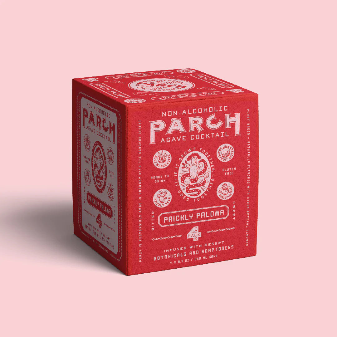 Parch Prickly Paloma Non-Alcoholic Agave Cocktail (4-pack) - zero-proof-shop