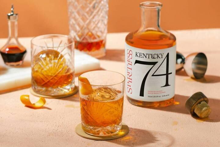 Spiritless Kentucky 74 Non - Alcoholic Bourbon - The Zero Proof