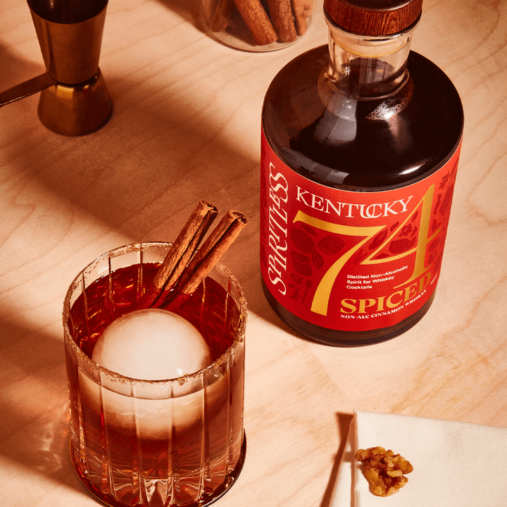 Spiritless Kentucky 74 SPICED Non - Alcoholic Cinnamon Whiskey - The Zero Proof