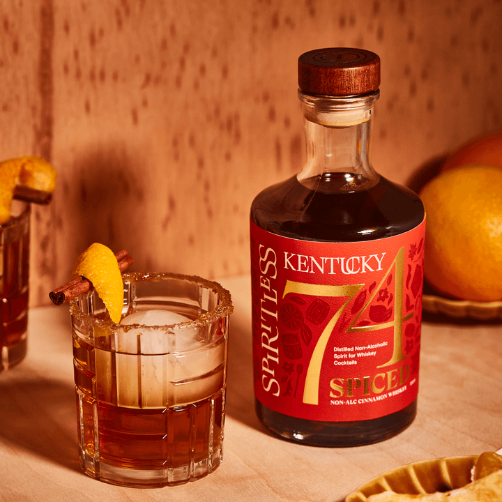 Spiritless Kentucky 74 SPICED Non - Alcoholic Cinnamon Whiskey - The Zero Proof